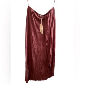 Mystree Mauve Wrap Skirt Size Small Sold At Anthropologie